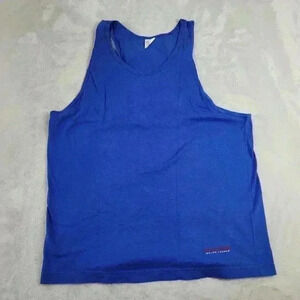 Vintage Polo Sport Ralph Lauren Adult Large Tank Top Shirt Flag Blue Retro Top